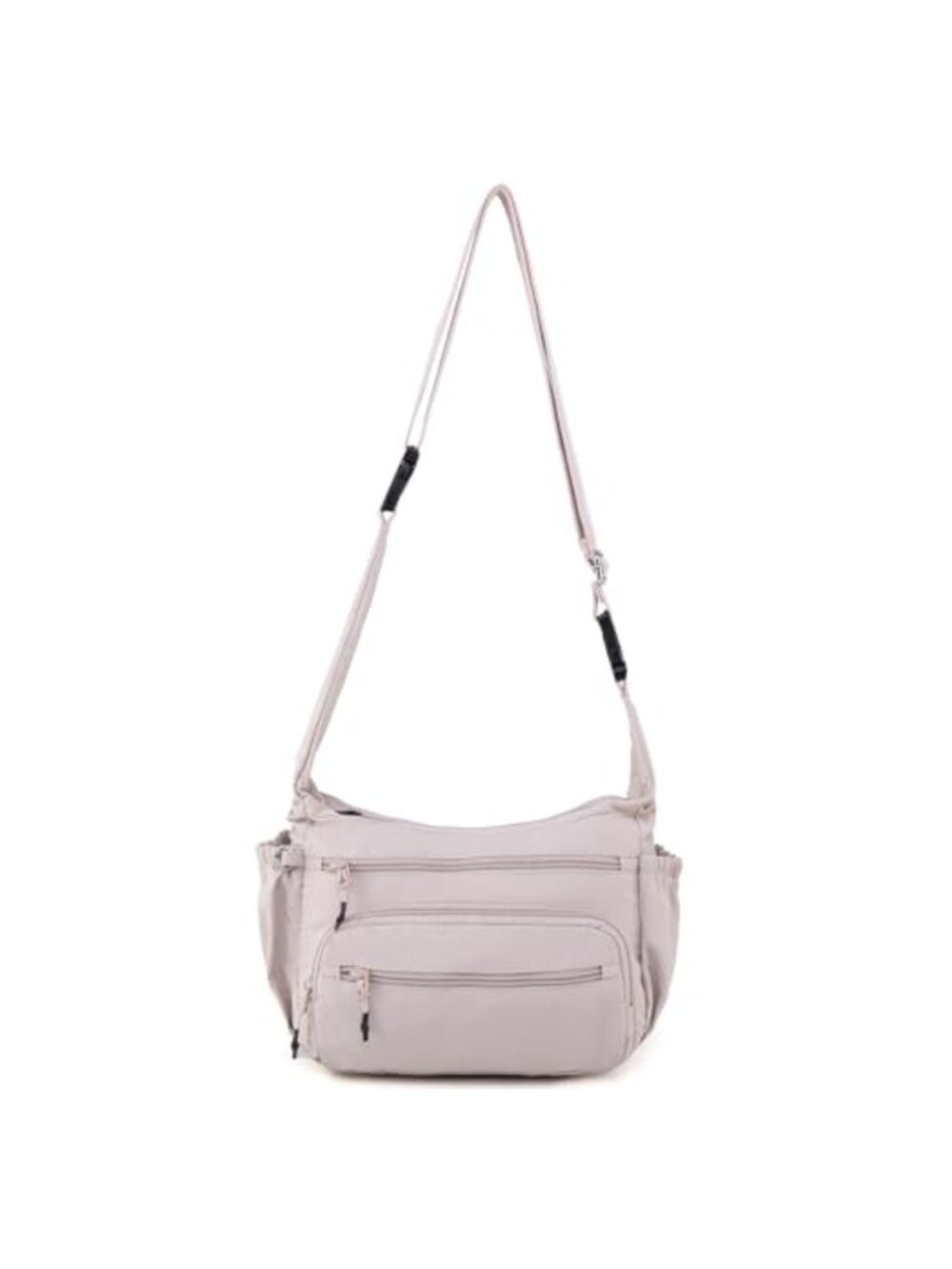 Nylon Crossbody Bag Multi-Pocket Lightweight Sling Hobo Travel Purse